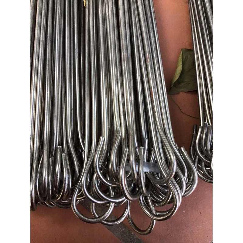 Xiên nướng thịt inox - xiên nướng thức ăn bằng inox dài 60cm