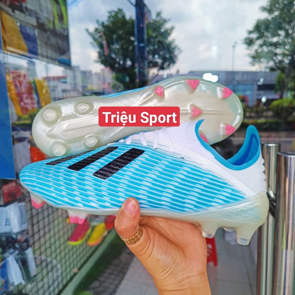 Giày đá bóng X19.1 FG Khâu đê+tất+hộp