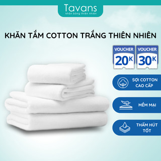 Khăn Tắm Trắng XUẤT NHẬT 100% Cotton Siêu Thấm Hút chuyên dùng cho Spa, Salon, Khách sạn, Homestay TAVANS