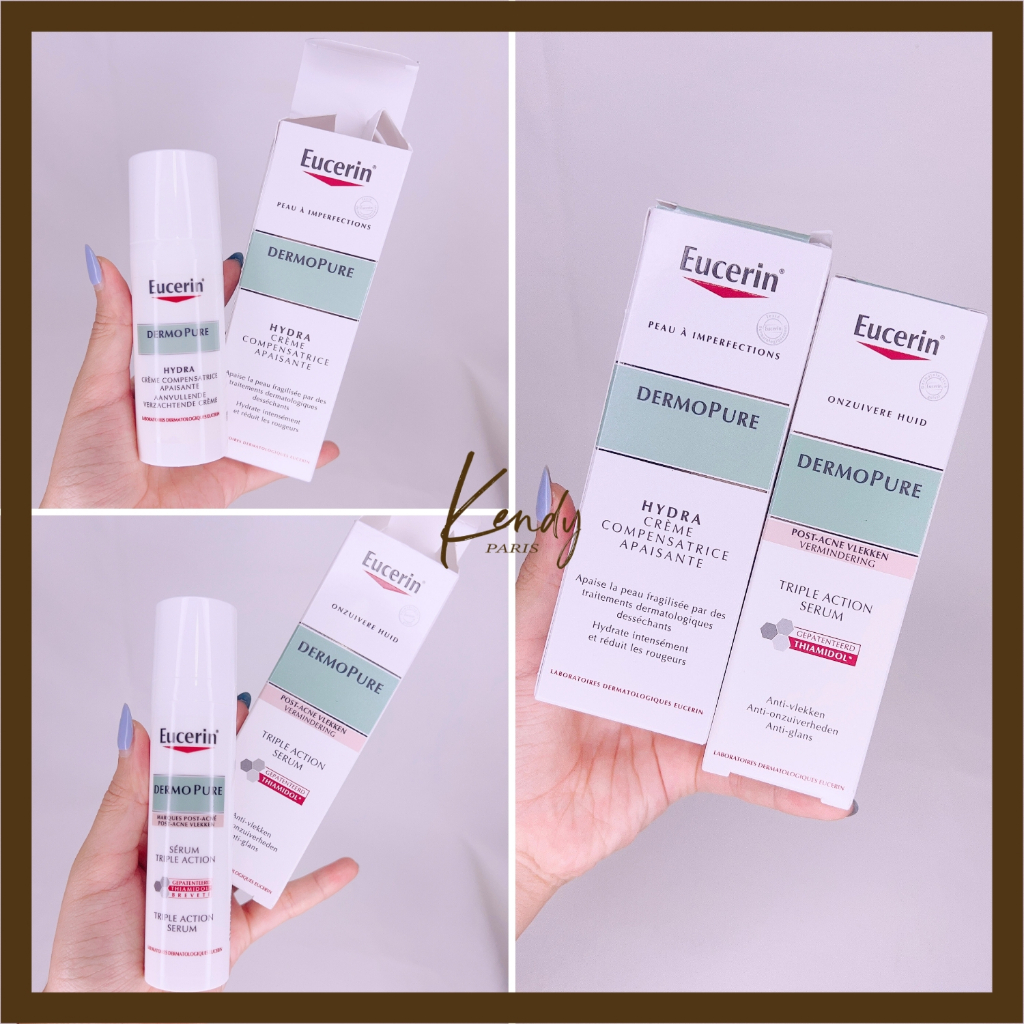 Kem - Serum giảm mụn Eucerin Dermo Pure Hàng Pháp
