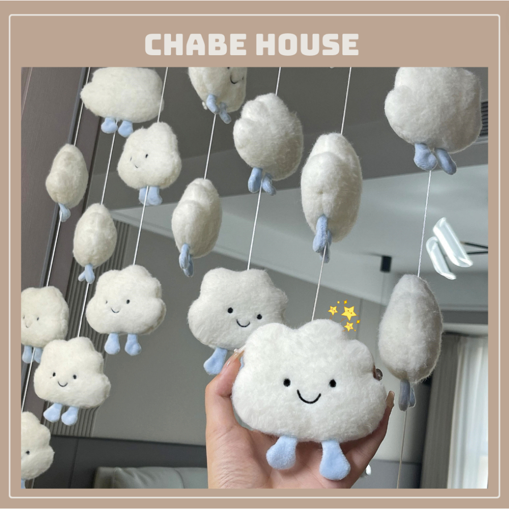 SET 7 dây rèm gấu mây decor phòng, treo cửa phòng nhiều màu sắc siêu đáng yêu