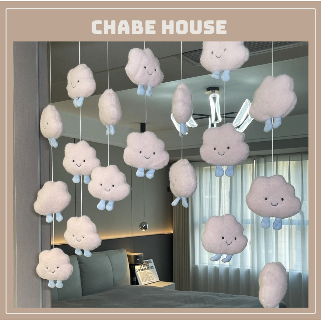 SET 7 dây rèm gấu mây decor phòng, treo cửa phòng nhiều màu sắc siêu đáng yêu