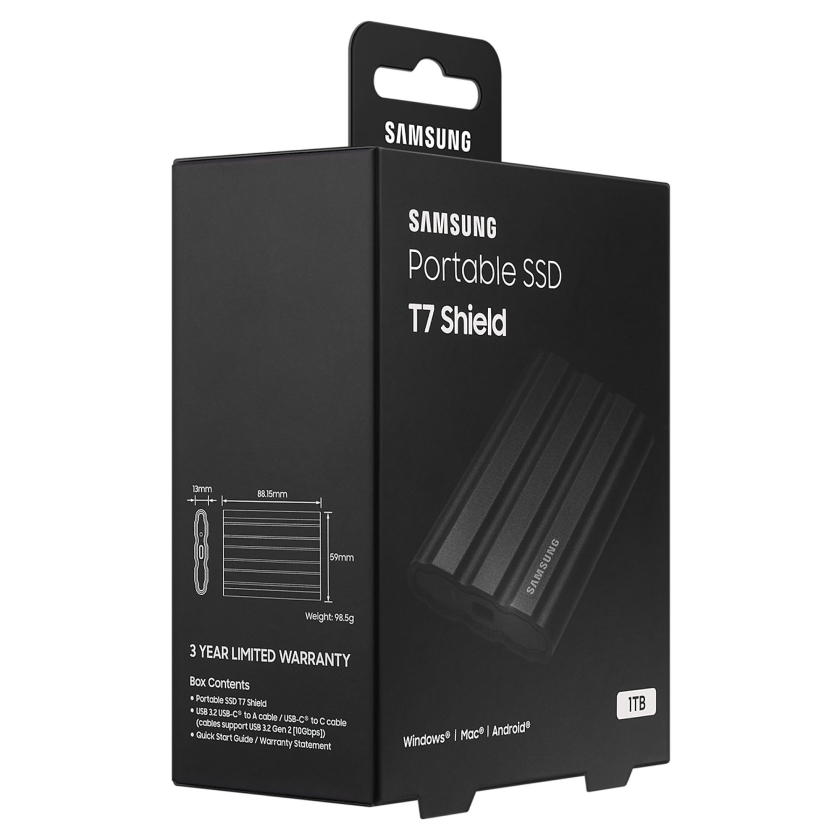 Ổ Cứng Di Động External SSD Samsung T7 Shield 1TB /2TB/4TB USB 3.2 Gen 2 - Hàng Chính Hãng - BH 5 Năm - Có Xuất VAT | BigBuy360 - bigbuy360.vn