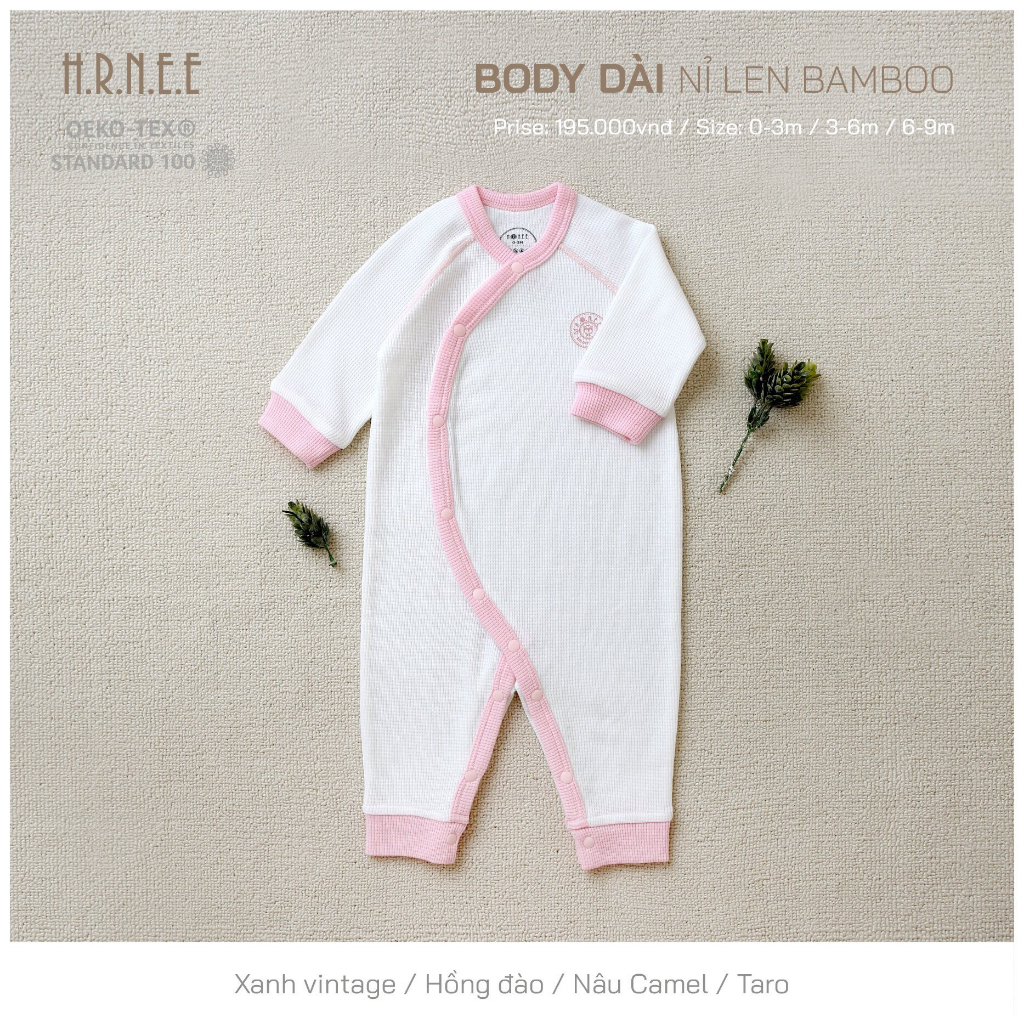 Body nỉ len Bamboo siêu ấm cho bé