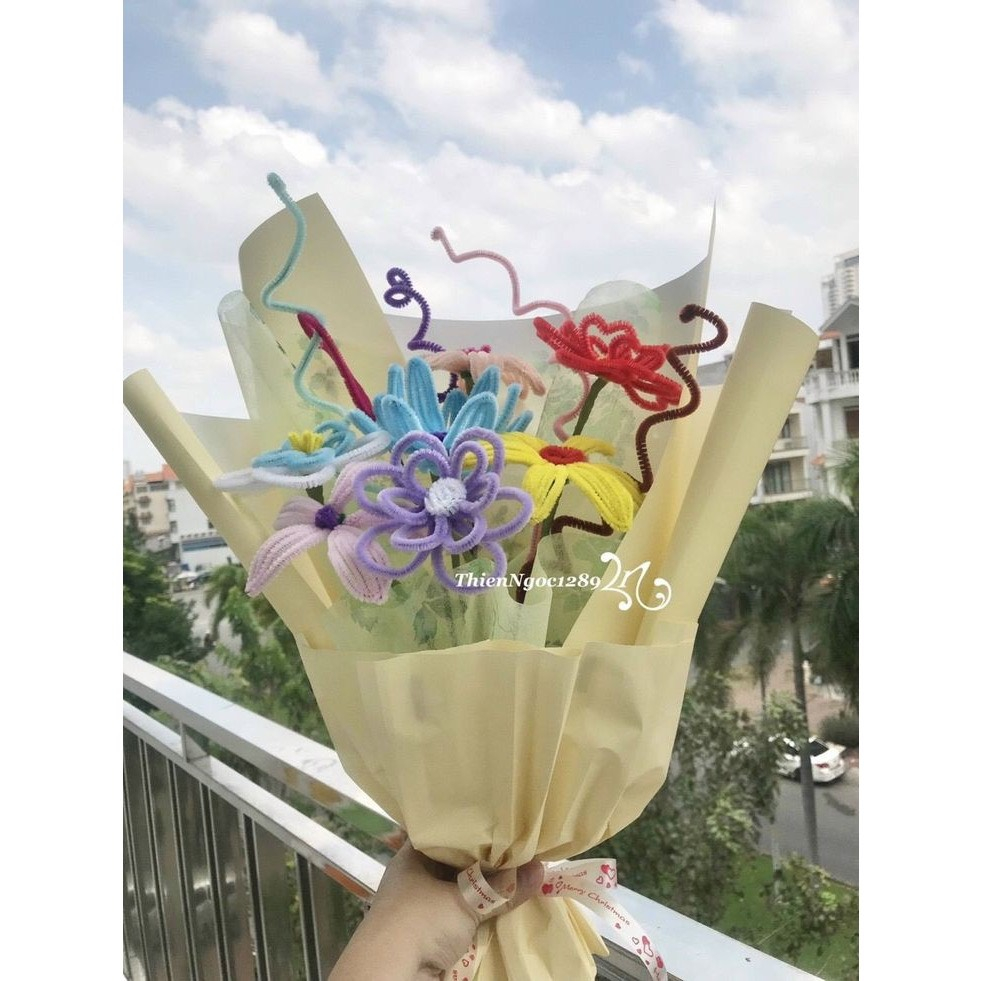 100 cành kẽm nhung, kẽm lông làm hoa, trang trí uốn hình