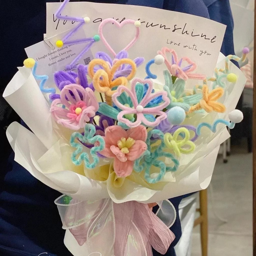 100 cành kẽm nhung, kẽm lông làm hoa, trang trí uốn hình