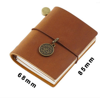 Sổ Da Bò Handmade Cao Cấp Mini Hoa Văn - SO017