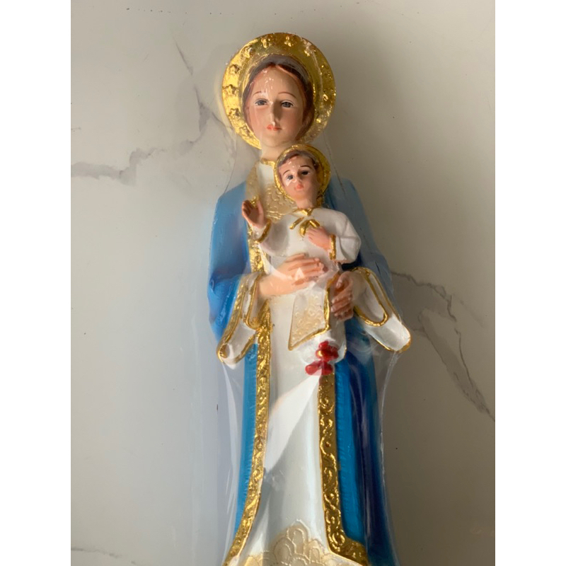 Tượng Mẹ La Vang 38cm Thiếp Vàng.