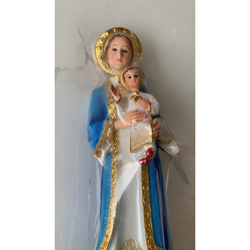 Tượng Mẹ La Vang 38cm Thiếp Vàng.