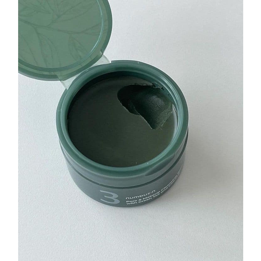 Sáp tẩy trang Numbuzin No.3 Pore & Make Up Cleansing Balm With Green Tea And Charcoal 85gr