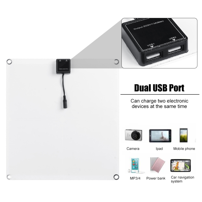 Bộ Tấm Pin Năng Lượng Mặt Trời 100W 12V Với Bộ Điều Khiển Sạc Năng Lượng Mặt Trời 100A Bộ Điều Khiển Tấm Pin Năng Lượng