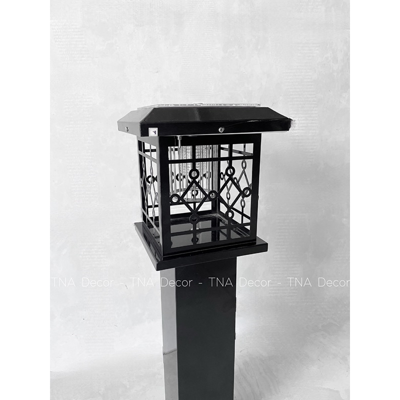 Đèn Trụ Trang Trí Bắt Muỗi, Côn Trùng, Cao 60cm, Năng Lượng Mặt Trời, 2 Màu