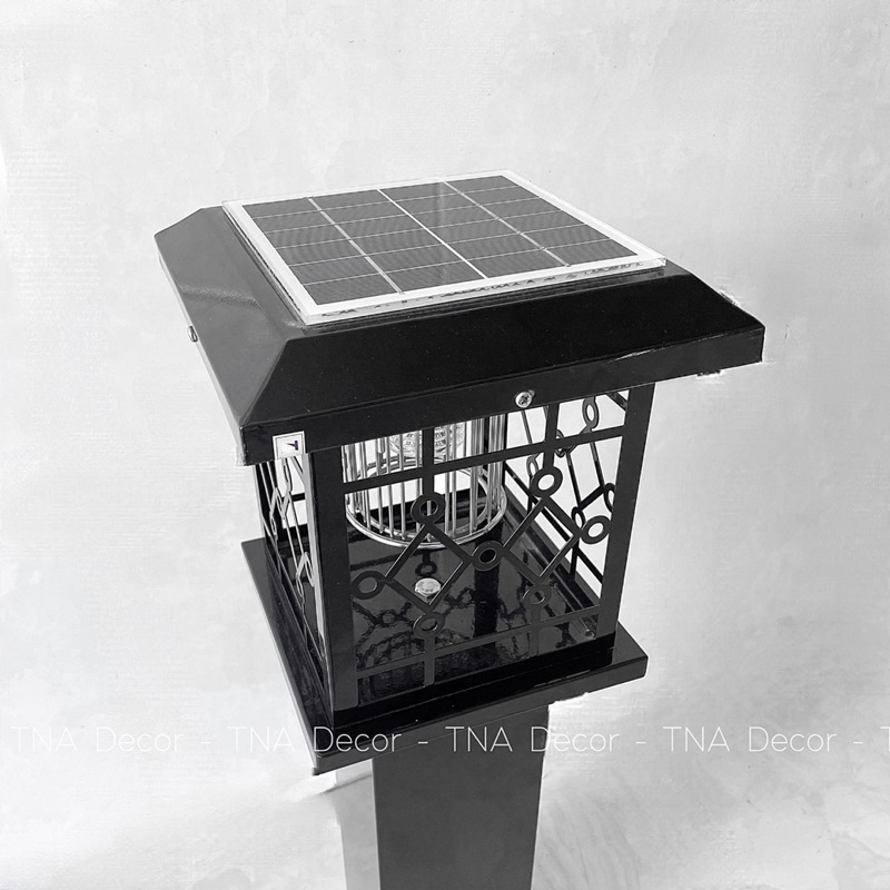 Đèn Trụ Trang Trí Bắt Muỗi, Côn Trùng, Cao 60cm, Năng Lượng Mặt Trời, 2 Màu