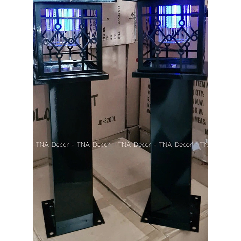 Đèn Trụ Trang Trí Bắt Muỗi, Côn Trùng, Cao 60cm, Năng Lượng Mặt Trời, 2 Màu