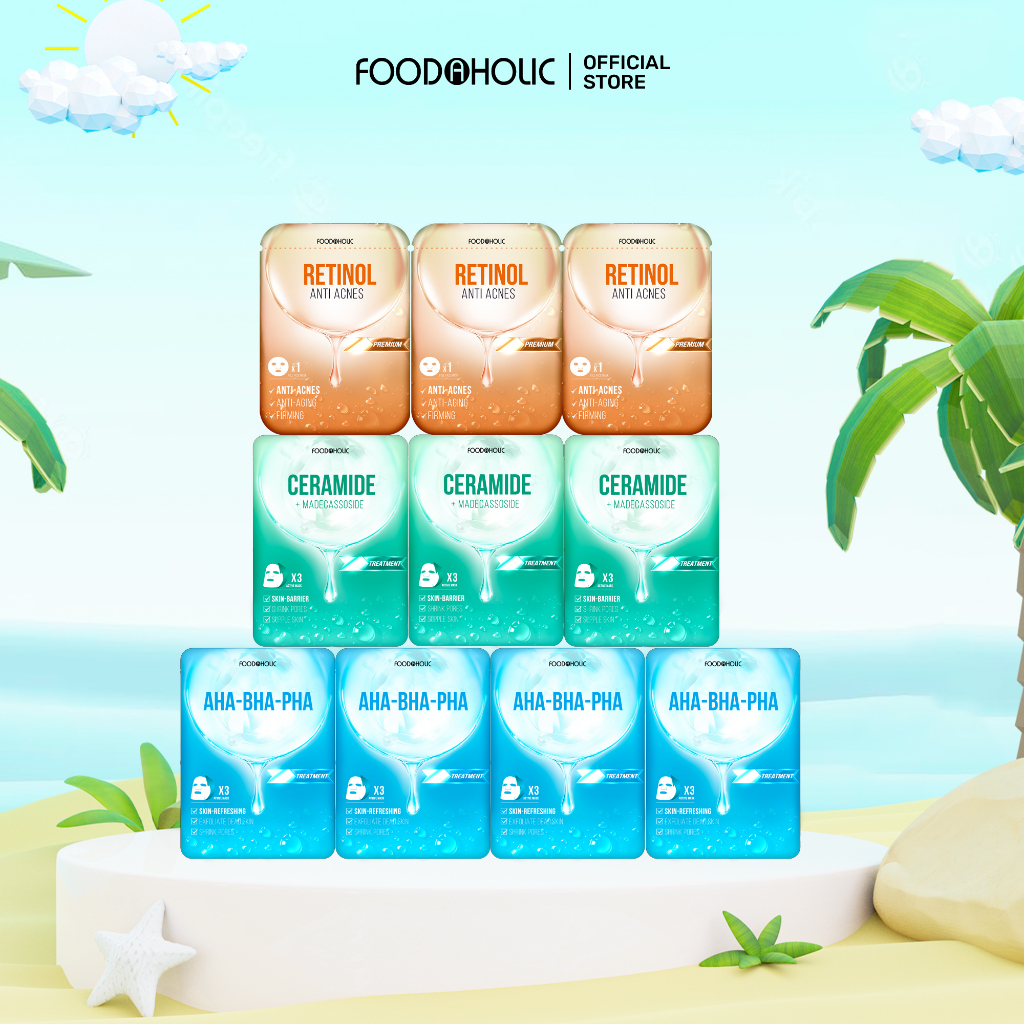 Combo 10 Mặt Nạ Hỗ Trợ Giảm Mụn  23ml/miếng
