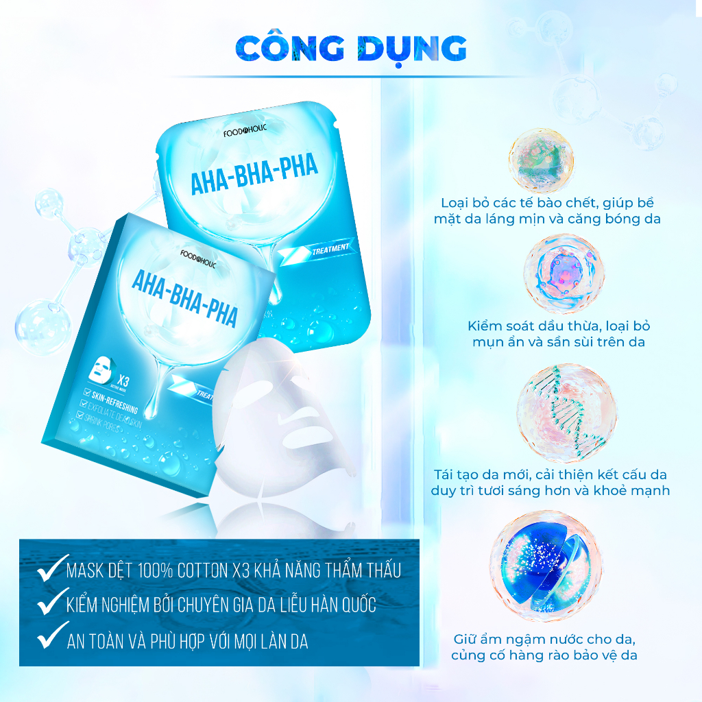 Combo 10 Mặt Nạ Hỗ Trợ Giảm Mụn  23ml/miếng