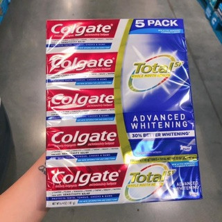 Kem đánh răng Colgate Total Advanced Whitening (181g - Mỹ)