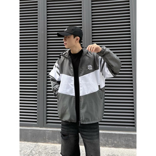 Áo khoác dù có nón 2 lớp from rộng unisex nam nữ-limit