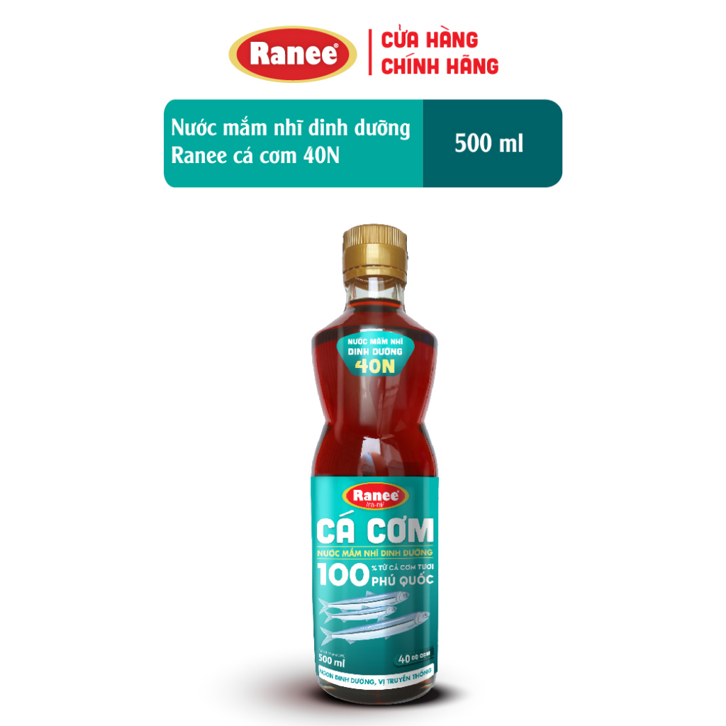 Nước mắm nhĩ dinh dưỡng Ranee cá cơm 40N 500ml