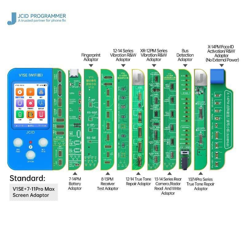Mạch Fix dùng cho Box JCID V1se: Fix Pin - Fix Face - Fix Màn hình truetone Mới nhất Series 6G - 14PRM