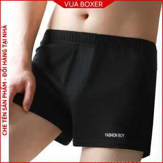 Quần tập gym nam quần ngủ đi bơi vải 100% cotton co dãn thấm hút short thể thao nam thoáng khí Fashion Boy - Vua Boxer