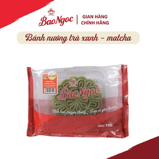 Bánh trung thu Bảo Ngọc - Bánh nướng trung thu nhân trà xanh matcha mới lạ 150g-BN01