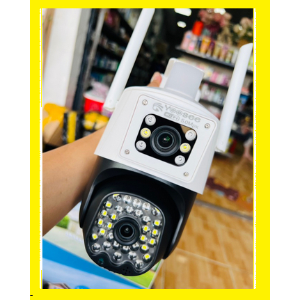 Camera YooSee 2 mắt - chuẩn 5.0mpx siêu nét-Camera Yoosee PTZ 2 Mắt Q52D - Xem 2 Màn Hình Cùng Lúc - Độ Phân Giải 5.0MP