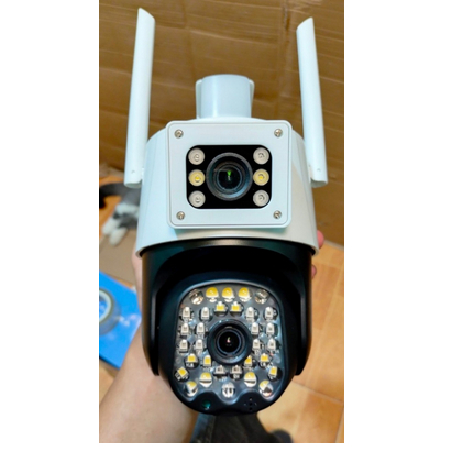 Camera YooSee 2 mắt - chuẩn 5.0mpx siêu nét-Camera Yoosee PTZ 2 Mắt Q52D - Xem 2 Màn Hình Cùng Lúc - Độ Phân Giải 5.0MP