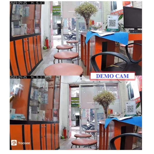 Camera YooSee 2 mắt - chuẩn 5.0mpx siêu nét-Camera Yoosee PTZ 2 Mắt Q52D - Xem 2 Màn Hình Cùng Lúc - Độ Phân Giải 5.0MP
