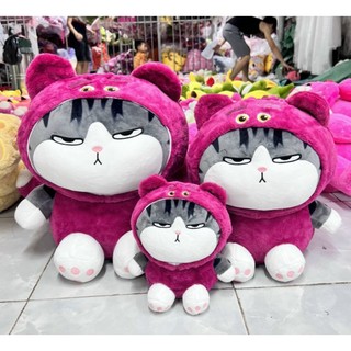 Mèo hoà thượng cosplay Lena gấu dâu 43cm