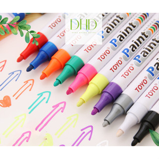 Hộp 12 Bút sơn nhiều màu (Repaint) tẩy trắng, phục hồi giày, che vết nứt đồ nhựa, vẽ lốp xe