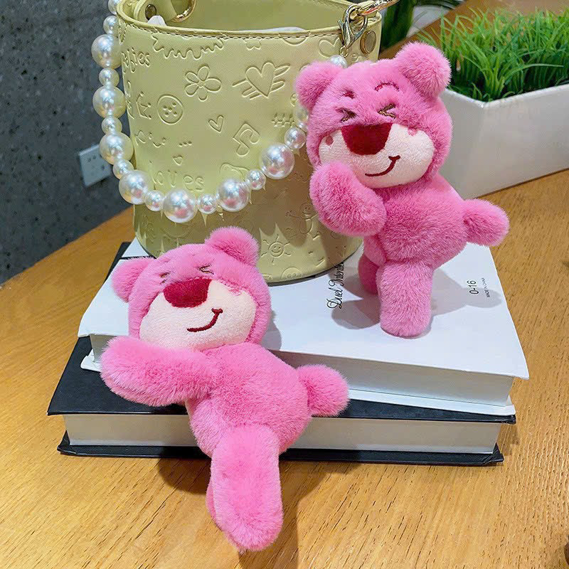MÓC KHOÁ BÔNG GẤU DÂU LOTSO