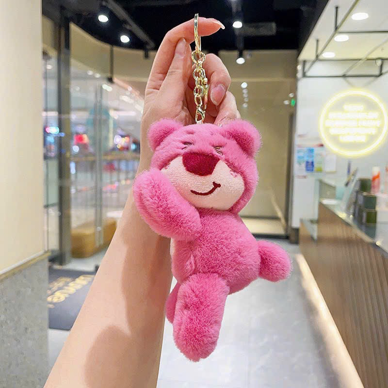 MÓC KHOÁ BÔNG GẤU DÂU LOTSO