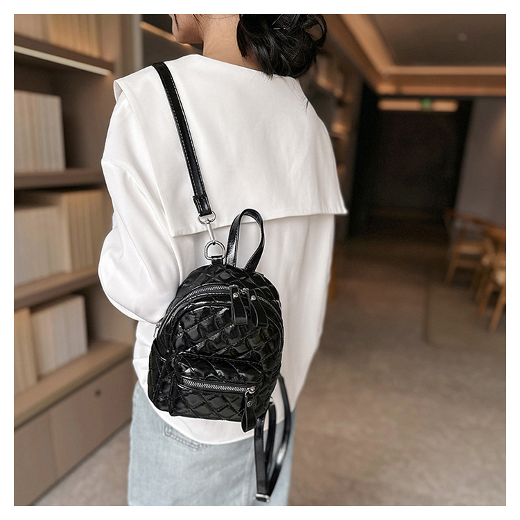Balo mini nam nữ balo đeo vai unisex chất liệu da thêu đơn giản tinh tế LK345