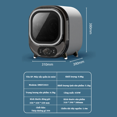 Máy Sấy Quần Áo Em Bé, Ta UV Diệt Khuẩn 99%, Có Sấy Nóng Và Lạnh - Bảo Hành 5 Năm