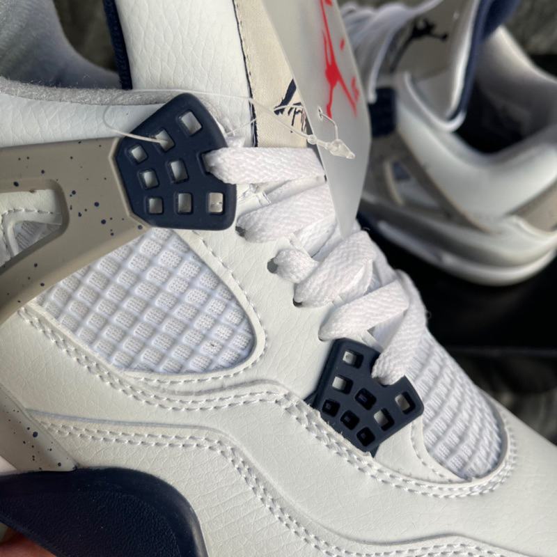 Giày Sneaker Jordan 4 Retro Midnight Navy Màu Xám Xanh