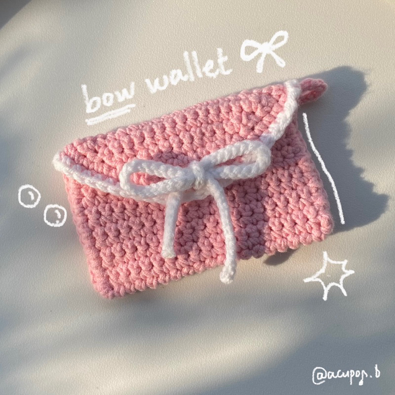 pouch/wallet(๑╹ω╹๑ )| ví nơ len