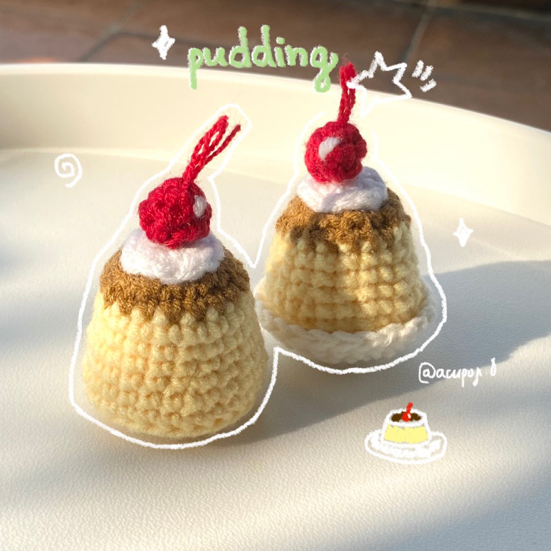 keychain| móc khoá pudding len🍮