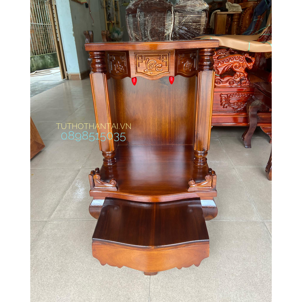 Bàn thờ thần tài cột vuông 50CM X 68CM