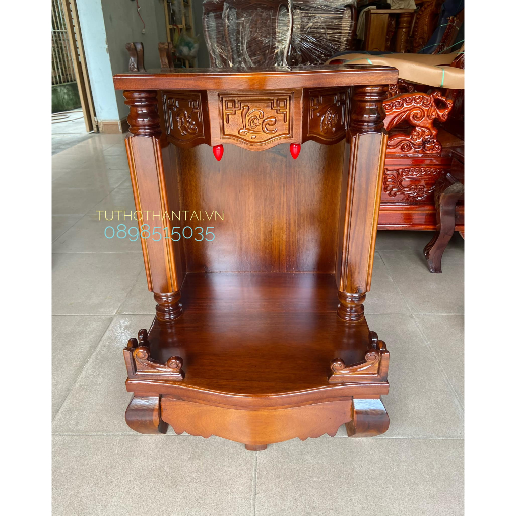 Bàn thờ thần tài cột vuông 50CM X 68CM