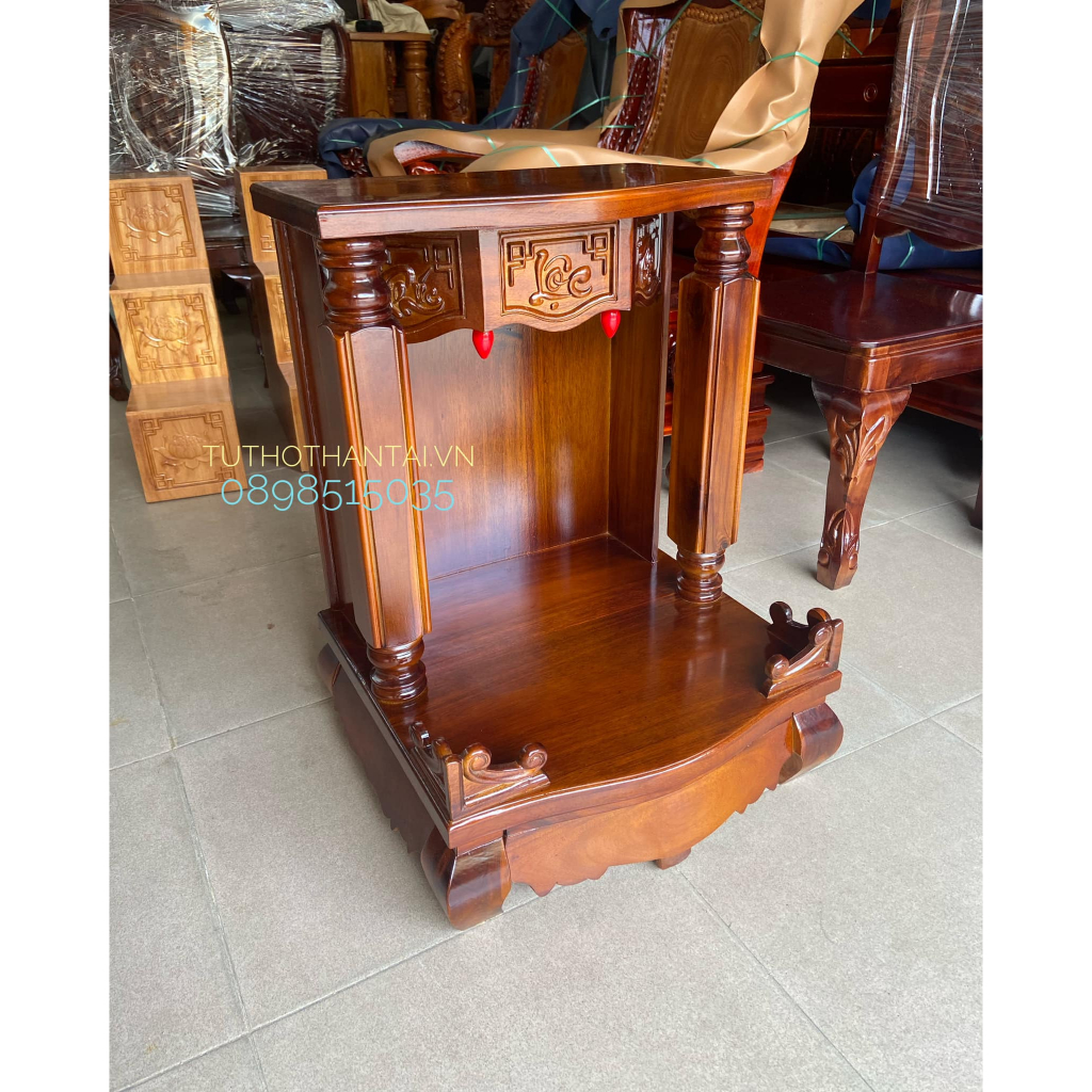 Bàn thờ thần tài cột vuông 50CM X 68CM