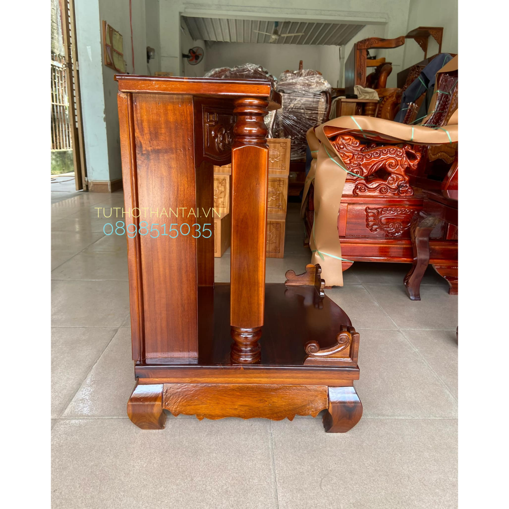 Bàn thờ thần tài cột vuông 50CM X 68CM