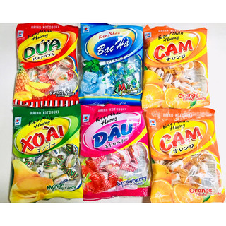 Kẹo hải hà 80gr bạc hà / dứa / xoài / dâu / cam