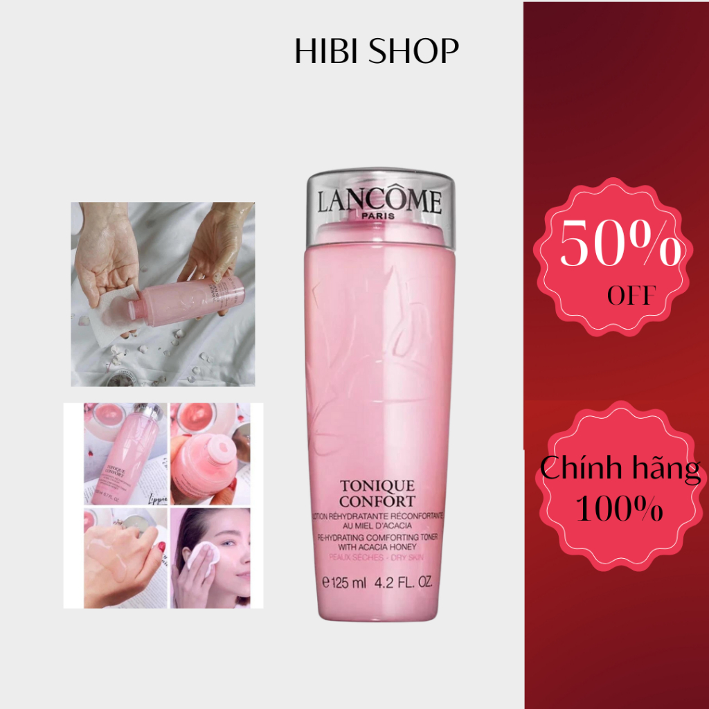 Nước hoa hồng cấp ẩm cho da Lancome Tonique Confort Toner 125ml