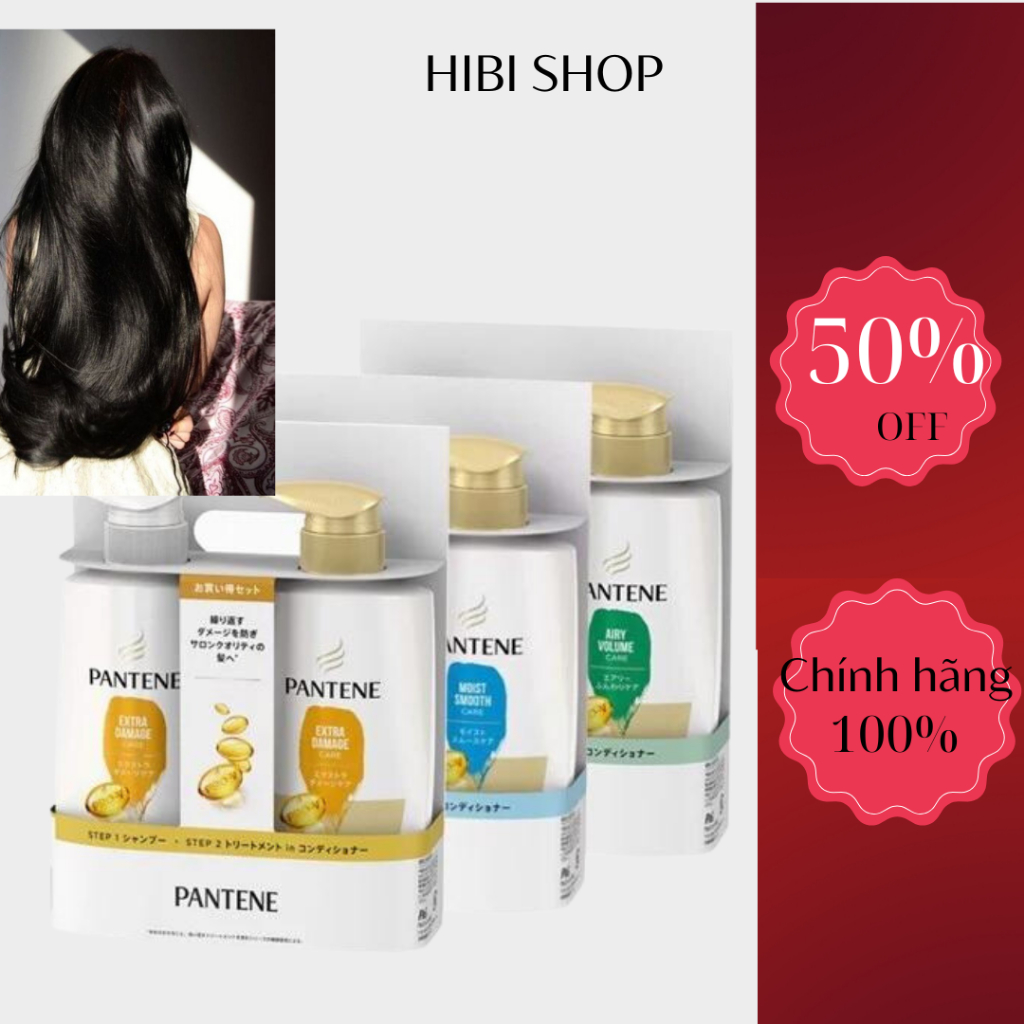 Set Bộ Dầu Gội Xả Pantene Nhật bản mùi thơm,mềm tóc,lâu bết