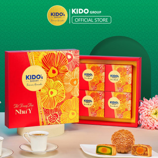 Bánh trung thu kido’s bakery như ý - đỏ 150g x 4 bánh
