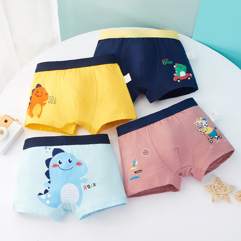 Quần sịp bé trai size đại sét 4 chip đùi trẻ em nam từ 9 đến 43kg