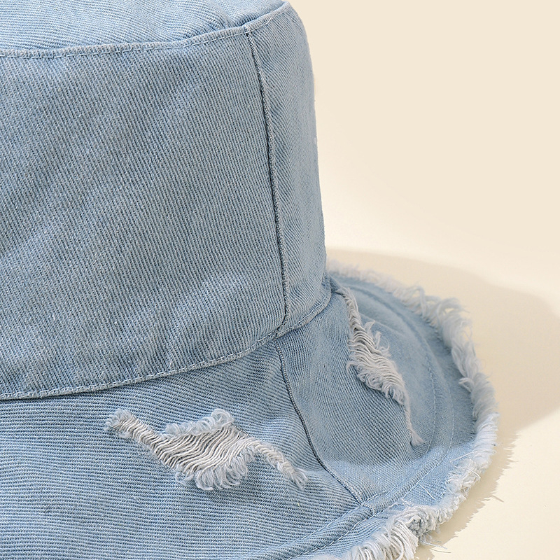 Mũ Jean vành rách, mũ tai bèo chống nắng phong cách thời trang M160