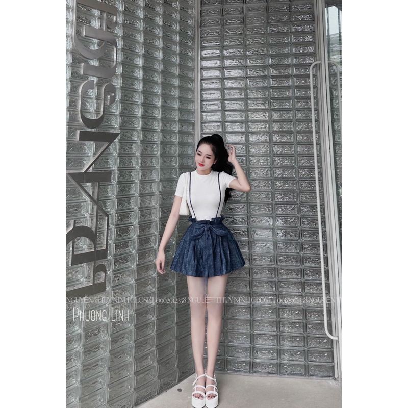 Set yếm jean loang bigsize 55-90kg