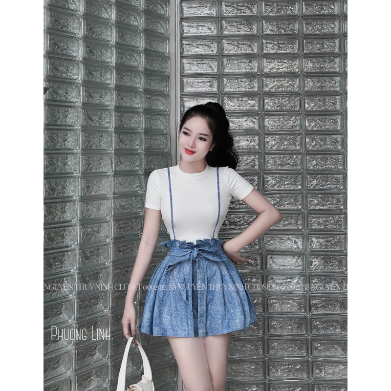 Set yếm jean loang bigsize 55-90kg